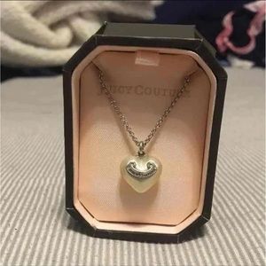 Juicy Couture Pearl Heart Necklace
